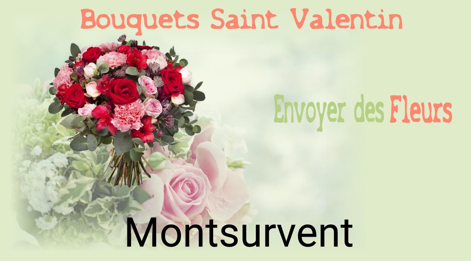 Roses de Saint-Valentin livrées à Montsurvent